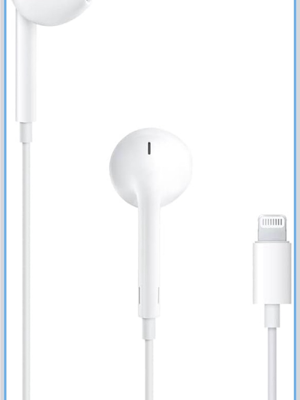 Apple White Lightning Earphones with Built-In Microphone